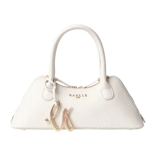 White Mini Duffle Shoulder Bag - Gaëlle Paris - Modalova