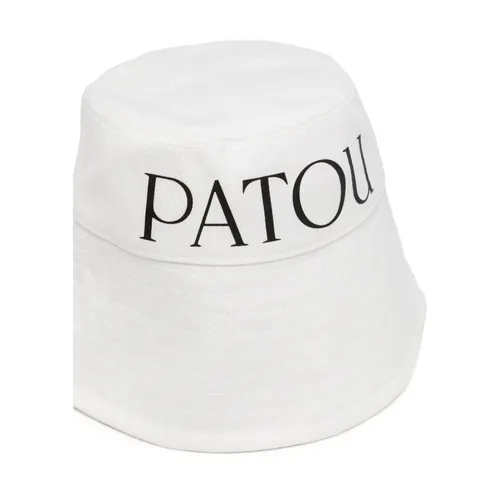 Logo-Print Bucket Hat White - Patou - Modalova