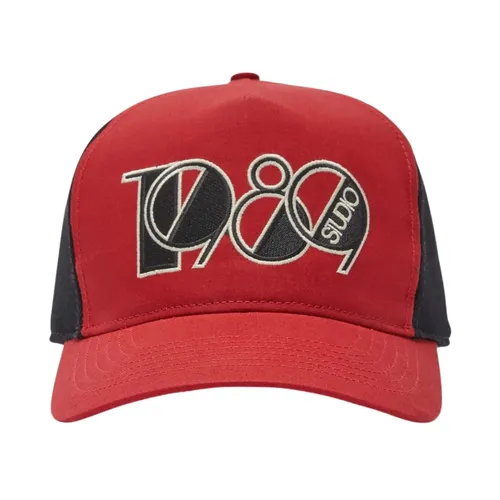 Red Visor Cap for Men - 1989 Studio - Modalova
