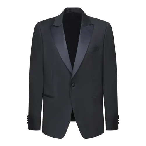 Blue Wool Twill Suit Jacket - Lardini - Modalova