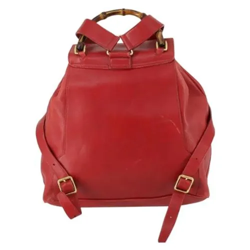 Pre-owned Leather Backpack - Gucci Vintage - Modalova