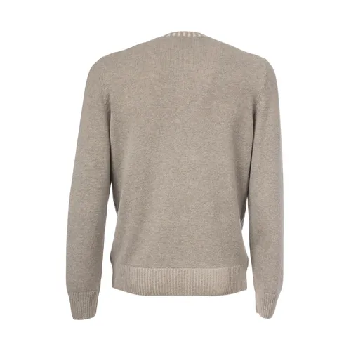 Slim Fit Crew Neck Cashmere Sweater - Gran Sasso - Modalova
