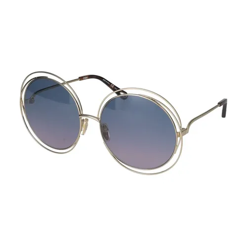 Gafas de Sol Moda Oro Azul - Chloé - Modalova