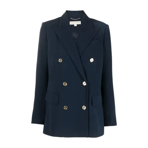 Blue Casual Blazer with Polyester Composition - Michael Kors - Modalova
