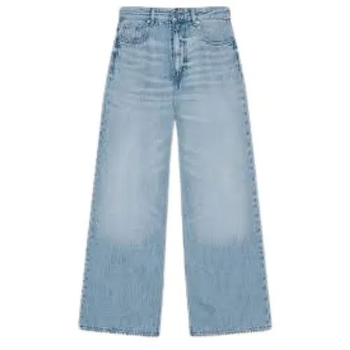 Ganni - Jeans > Wide Jeans - Blue - Ganni - Modalova