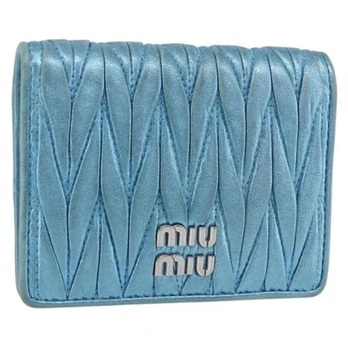 Pre-owned Leather Wallet - Miu Miu Pre-owned - Modalova