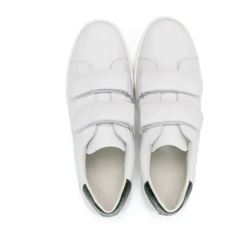 White Leather Sneakers - Gucci - Modalova