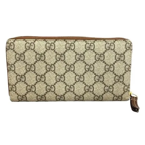 Pre-owned GG Supreme Canvas Long Wallet - Gucci Vintage - Modalova