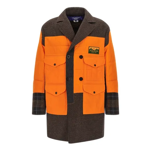 Patchwork Long Coat - Junya Watanabe - Modalova