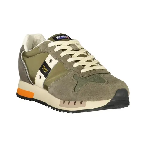 Green Polyester Sneaker with Customizable Laces - Blauer - Modalova