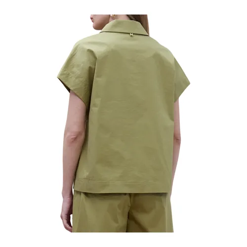 Camicia con Scollo a V e Zip - Lola Casademunt - Modalova