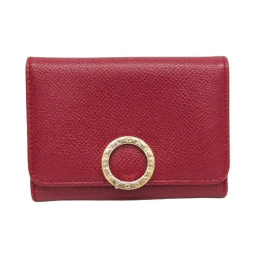 Pre-owned Leather Wallet - Bvlgari Vintage - Modalova