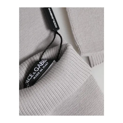 Virgin Wool Knitted Fingerless Gloves - Dolce & Gabbana - Modalova