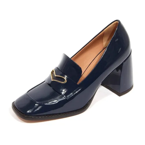 Midnight Blue Heel Loafer - A. Bocca - Modalova