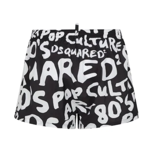 Side Logo Midi Swim Boxer - Dsquared2 - Modalova