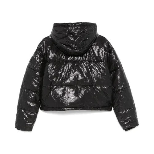 Black Puffer Down Jacket - Dkny - Modalova