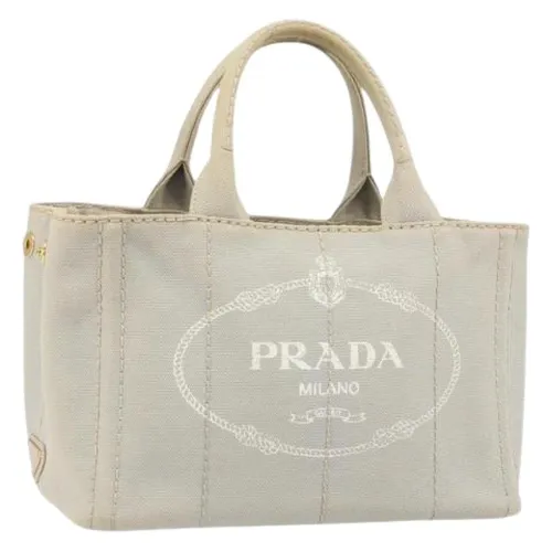 Pre-owned Canvas Tote Bag - Prada Vintage - Modalova