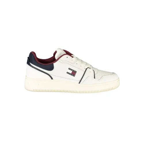 White Leather Men Sneaker - Tommy Hilfiger - Modalova