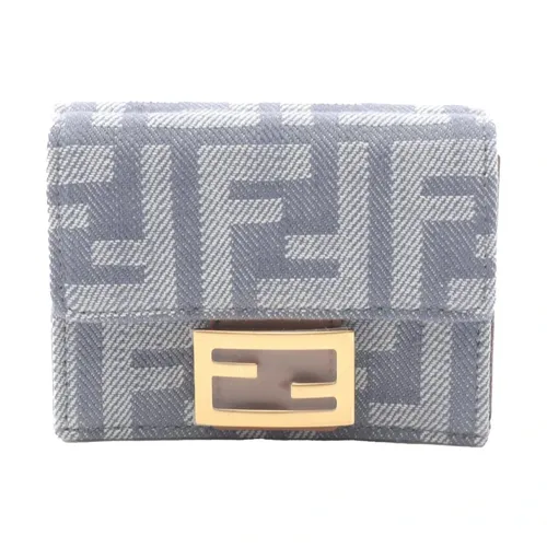 Pre-owned FF Jacquard Tri-Fold Wallet - Fendi Vintage - Modalova