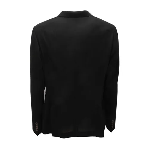 Double-Breasted Wool Jacket - Armani - Modalova