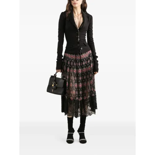 Single-breasted wool canvas jacket - Dolce & Gabbana - Modalova