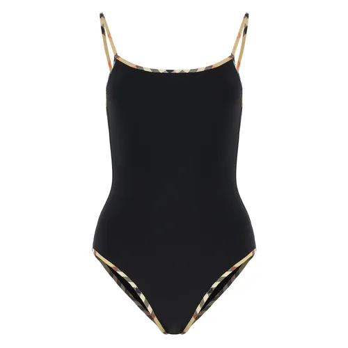 Check Trim Swimsuit - Burberry - Modalova