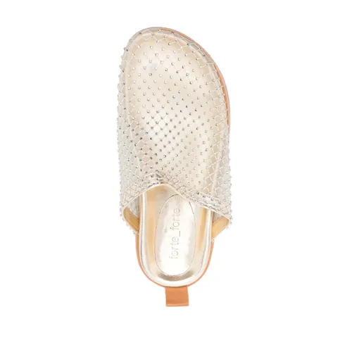 Rhinestone-Embellished Slippers - Forte Forte - Modalova