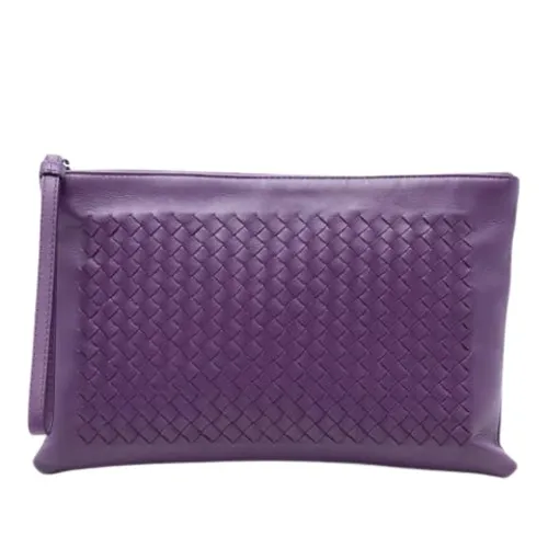 Pre-owned Leather Clutch - Bottega Veneta Vintage - Modalova
