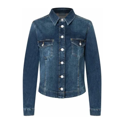 Denim Jacket Rich Blue Style - MAC - Modalova