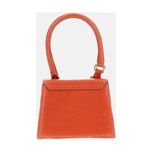 Structured Ostrich-Effect Leather Bag - Jacquemus - Modalova