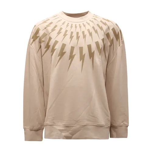 Fair-Isle Thunderbolt Sweatshirt - Neil Barrett - Modalova