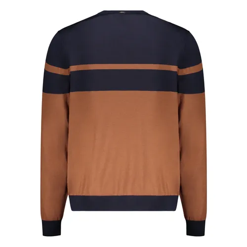 Logo Detail Wool Crew-neck Pullover - Herno - Modalova