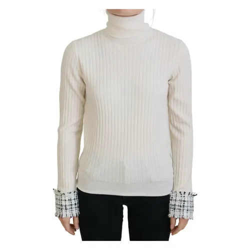 Turtleneck Distressed Cuff Pullover Sweater - Dolce & Gabbana - Modalova