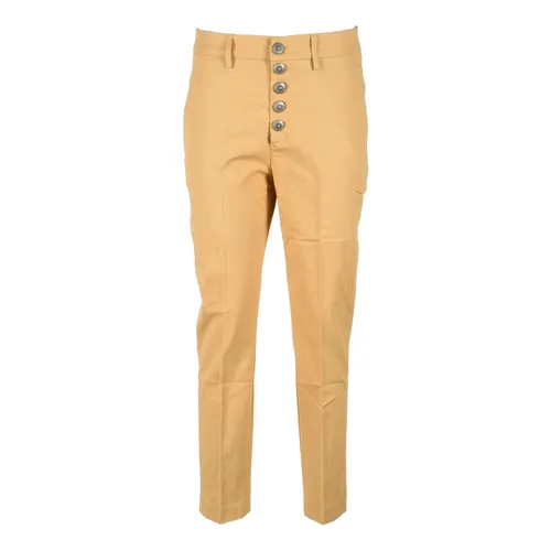 Pantalones de Algodón con Elastano - Dondup - Modalova