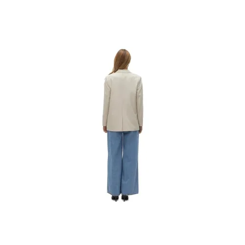 Beige Flower Blazer Spring Collection - Vero Moda - Modalova