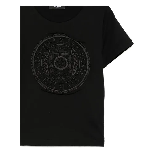 Casual Cotton Tee Shirt - Balmain - Modalova