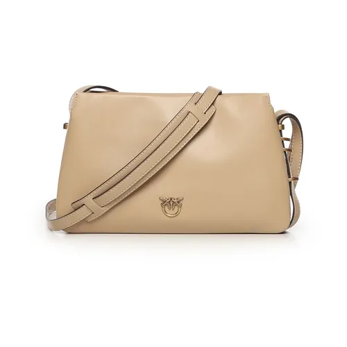 Mini One, Two, Three Leather Crossbody Bag - Pinko - Modalova