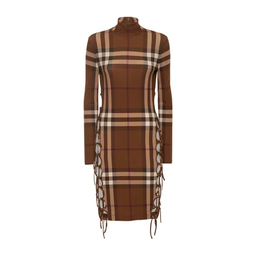 Check Stretch Side-Tie Dress - Burberry - Modalova