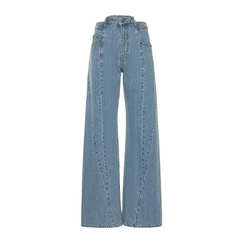 Iconic Back Stitching Cotton Jeans - Maison Margiela - Modalova