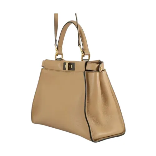 Pre-owned Leather Top Handle Bag - Fendi Vintage - Modalova