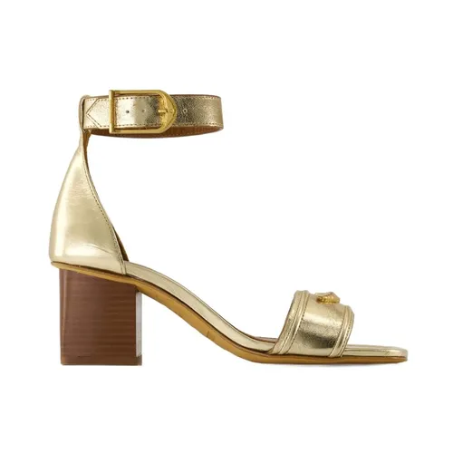Gold Leather Caprese Wings Sandals - Zadig & Voltaire - Modalova