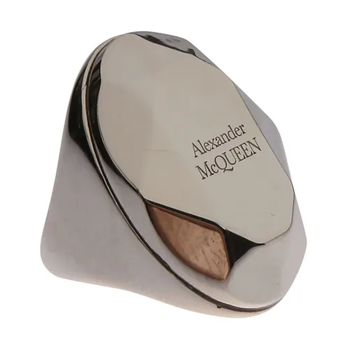 Faceted Stone Chunky Band Ring - Alexander McQueen - Modalova