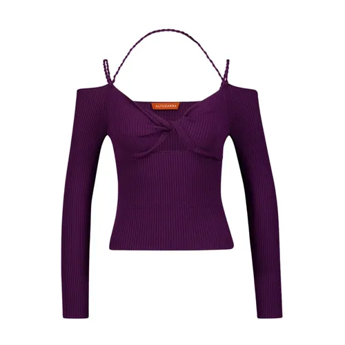 Bralette-Stil Lila Pullover mit Cut-out-Detail - Altuzarra - Modalova
