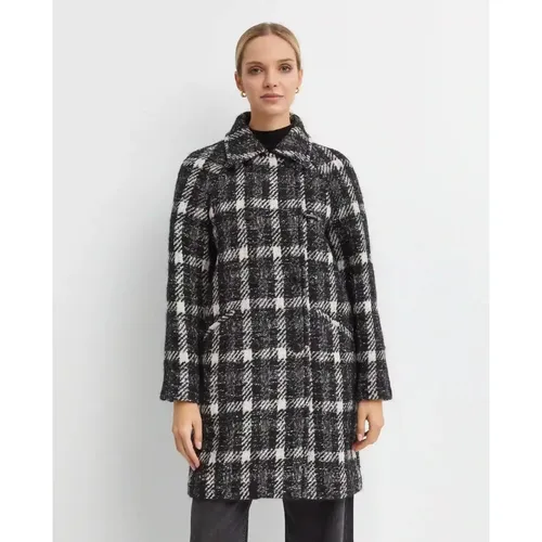 Grey Double-Breasted Coat - Fay - Modalova