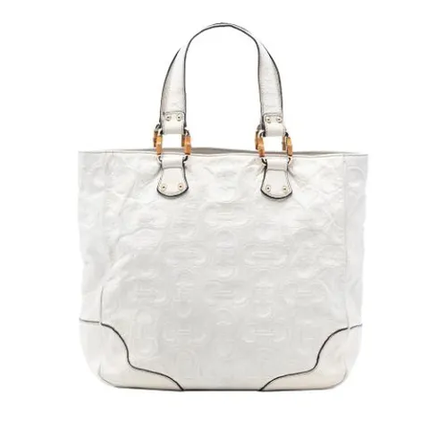 Pre-owned Leather Tote - Gucci Vintage - Modalova