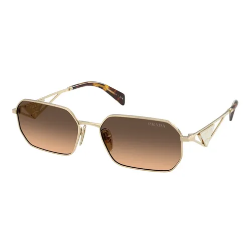 Geometric Sunglasses with Triangular Logo - Prada - Modalova