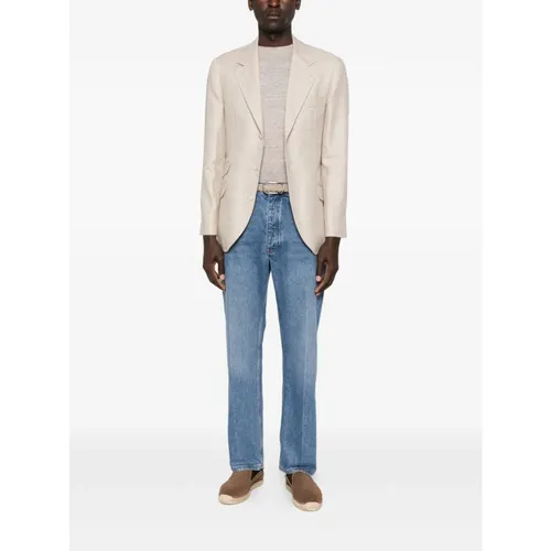 Linen Blend Sweater - Brunello Cucinelli - Modalova