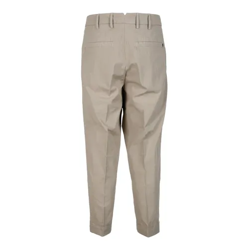 Oscar Cotton Elastane Pants Zipper Pockets - Dondup - Modalova