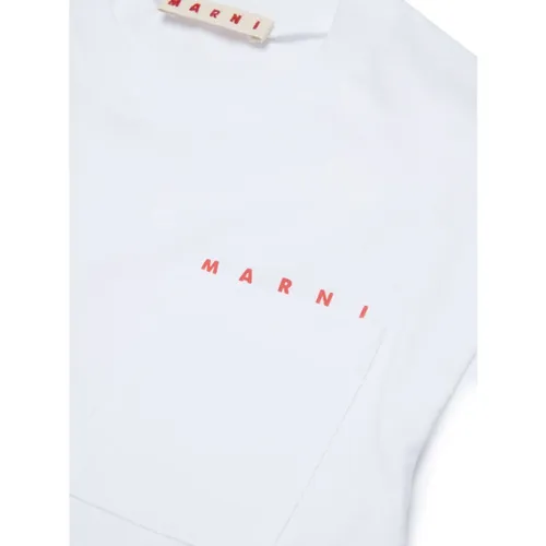 White T-shirt with pocket - Marni - Modalova