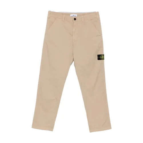Beige Patch Pocket Trousers - Stone Island - Modalova